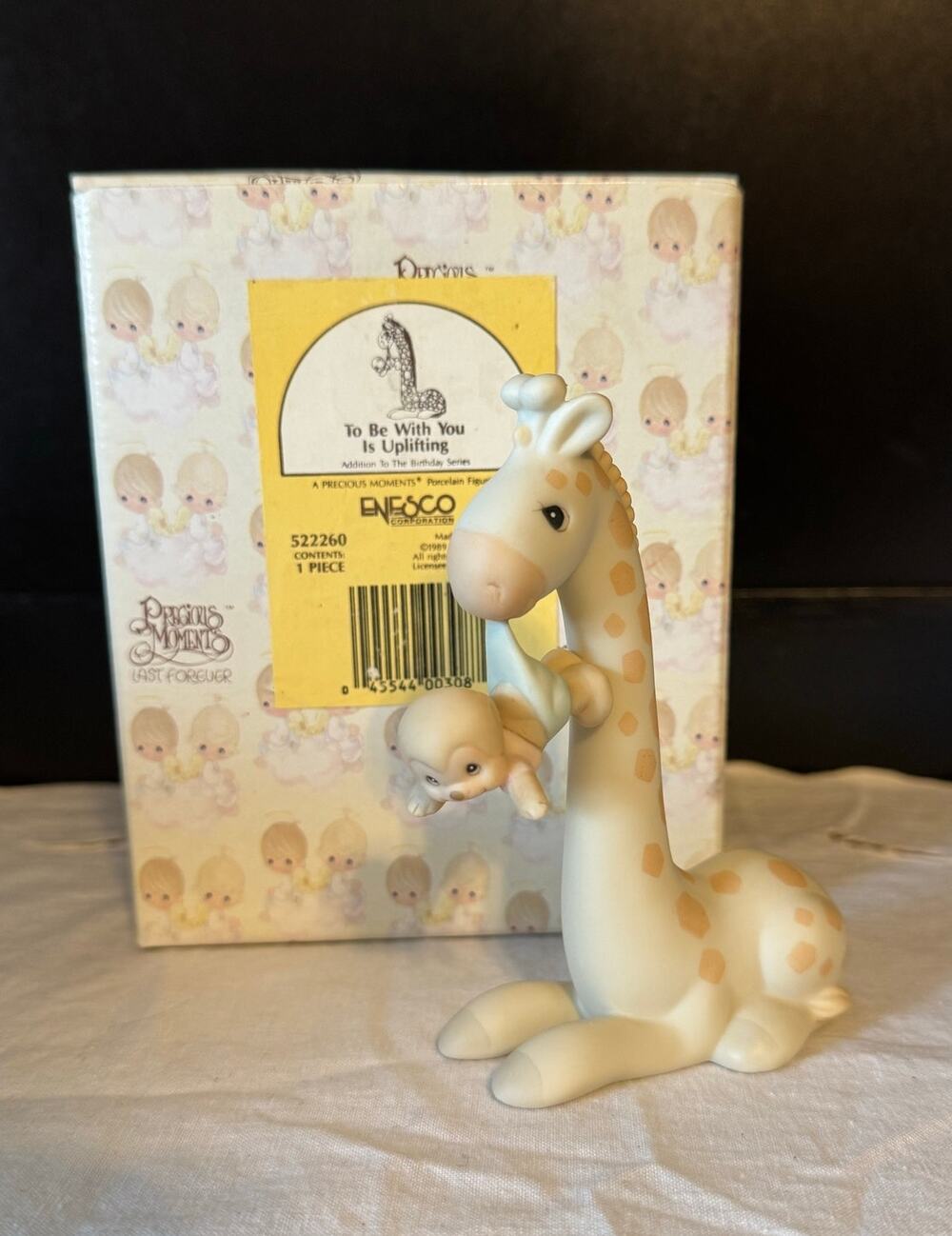 Vintage 1989 Precious Moments To Be With You Is Uplifting Figurine 522260